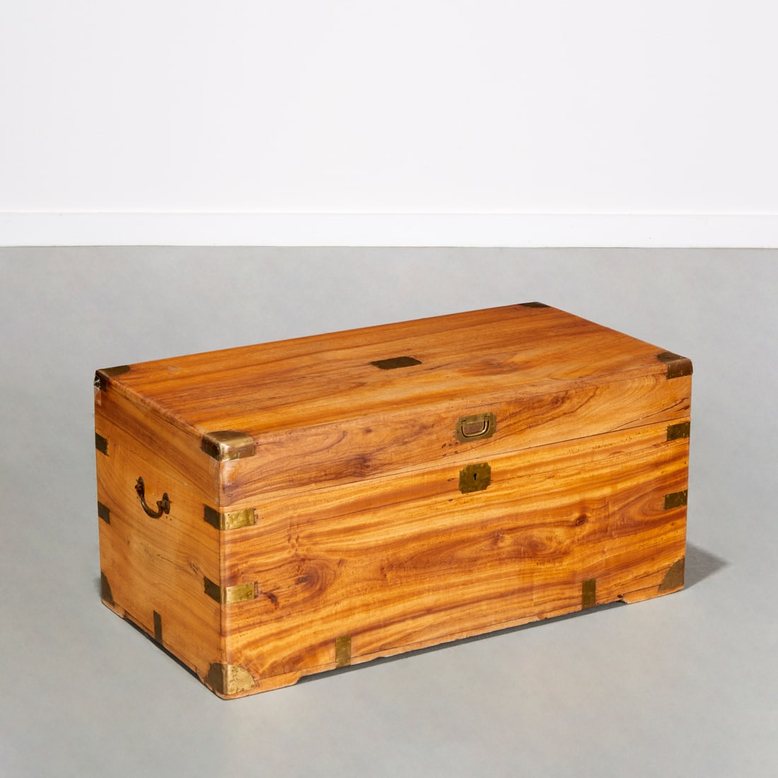Antique camphor wood campaign trunk (1 of 7)