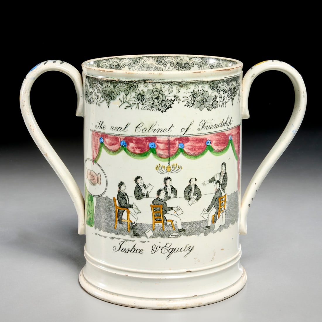 Antique Staffordshire loving cup (1 of 9)