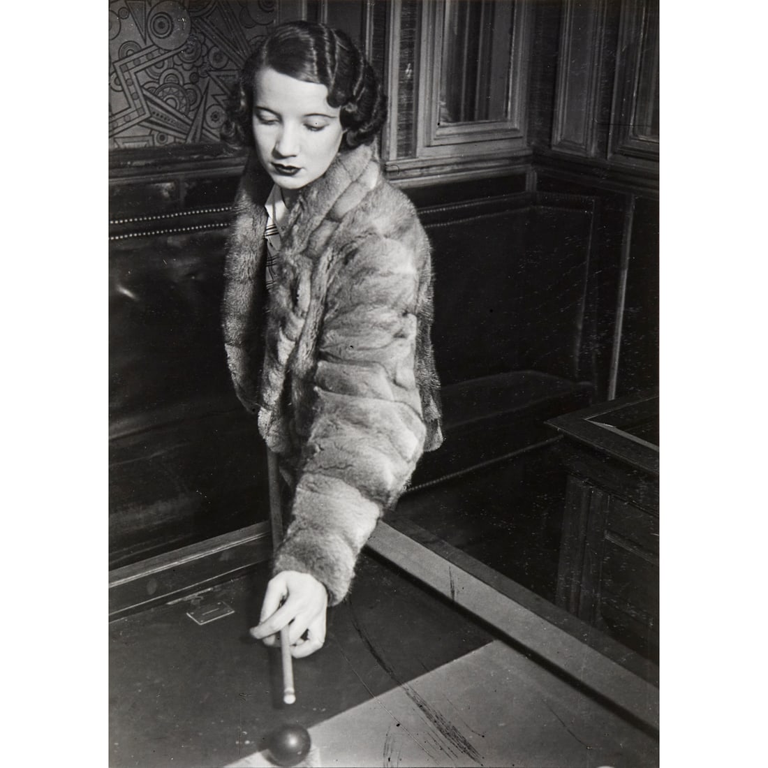 Brassai, signed photographs, c. 1932: Brassai, signed photographs, c. 1932, Brassai (Gyula Halasz) (French, 1899-1984), Woman Playing Snooker, likely printed 1970s, studio stamp verso, signed in pencil, marked "Pl.398", loose and unframed