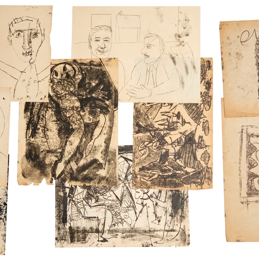 Norris Embry, (10) works on paper, c. 1952-53 (1 of 7)