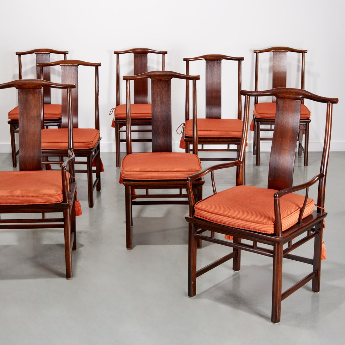 Michael Taylor for Baker, set (8) dining chairs (1 of 8)