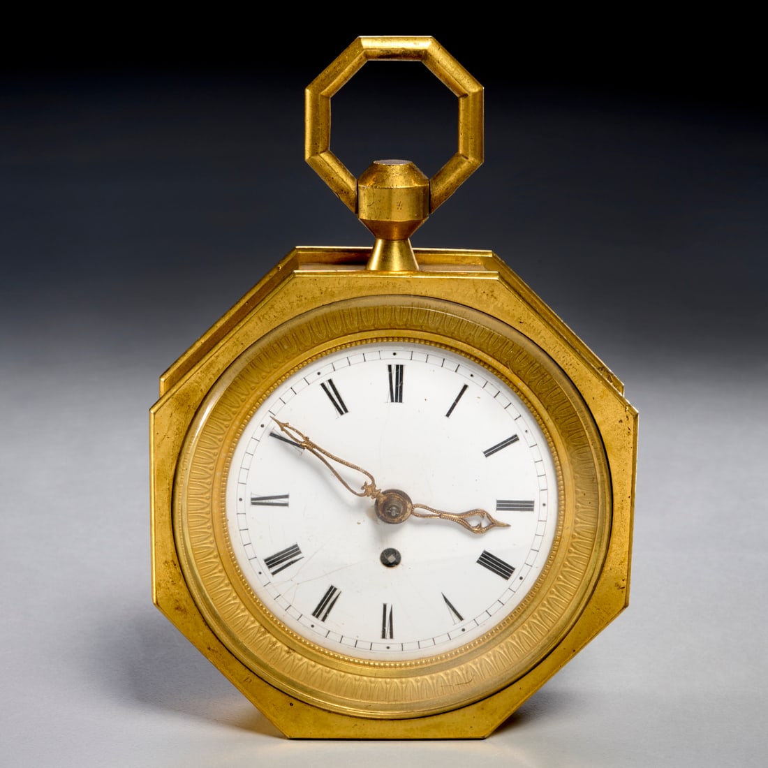 Noel, Paris French Empire brass fusee table clock (1 of 6)