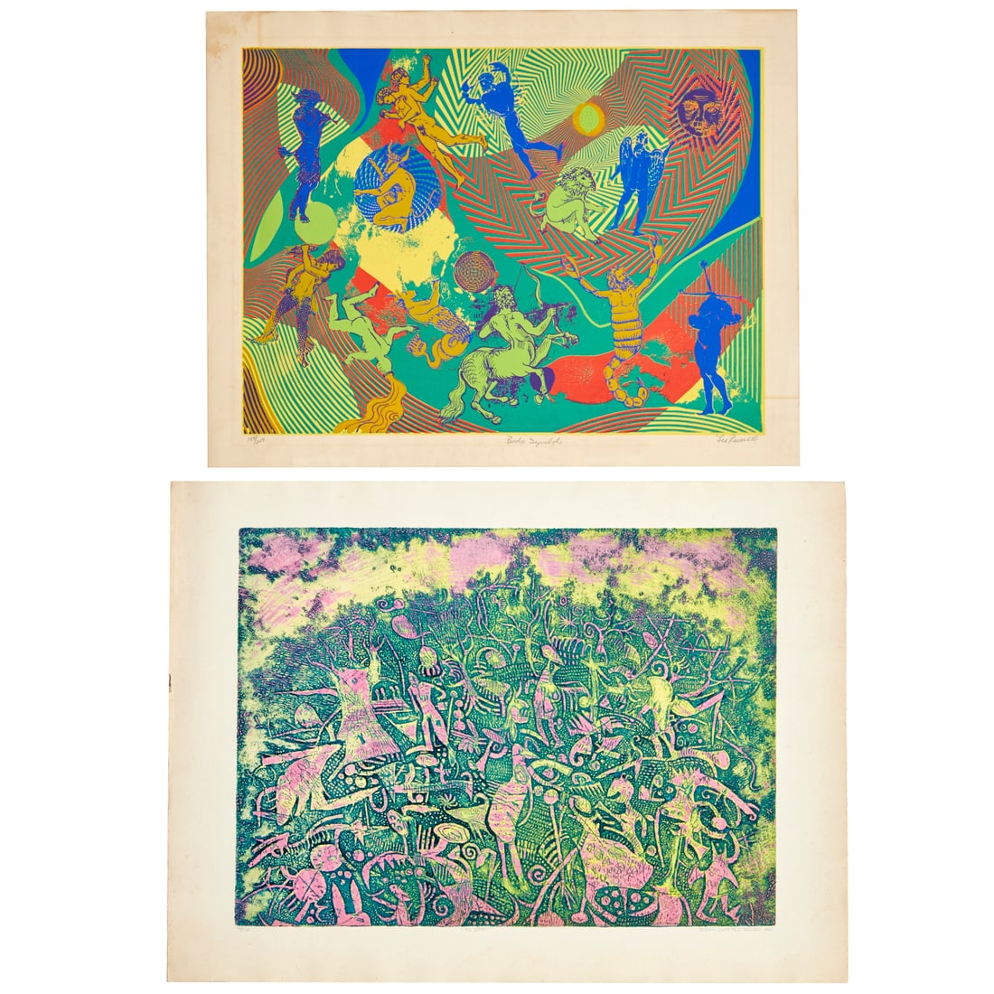 (2) Signed prints, Gonzalez-Tornero & Russell (1 of 7)