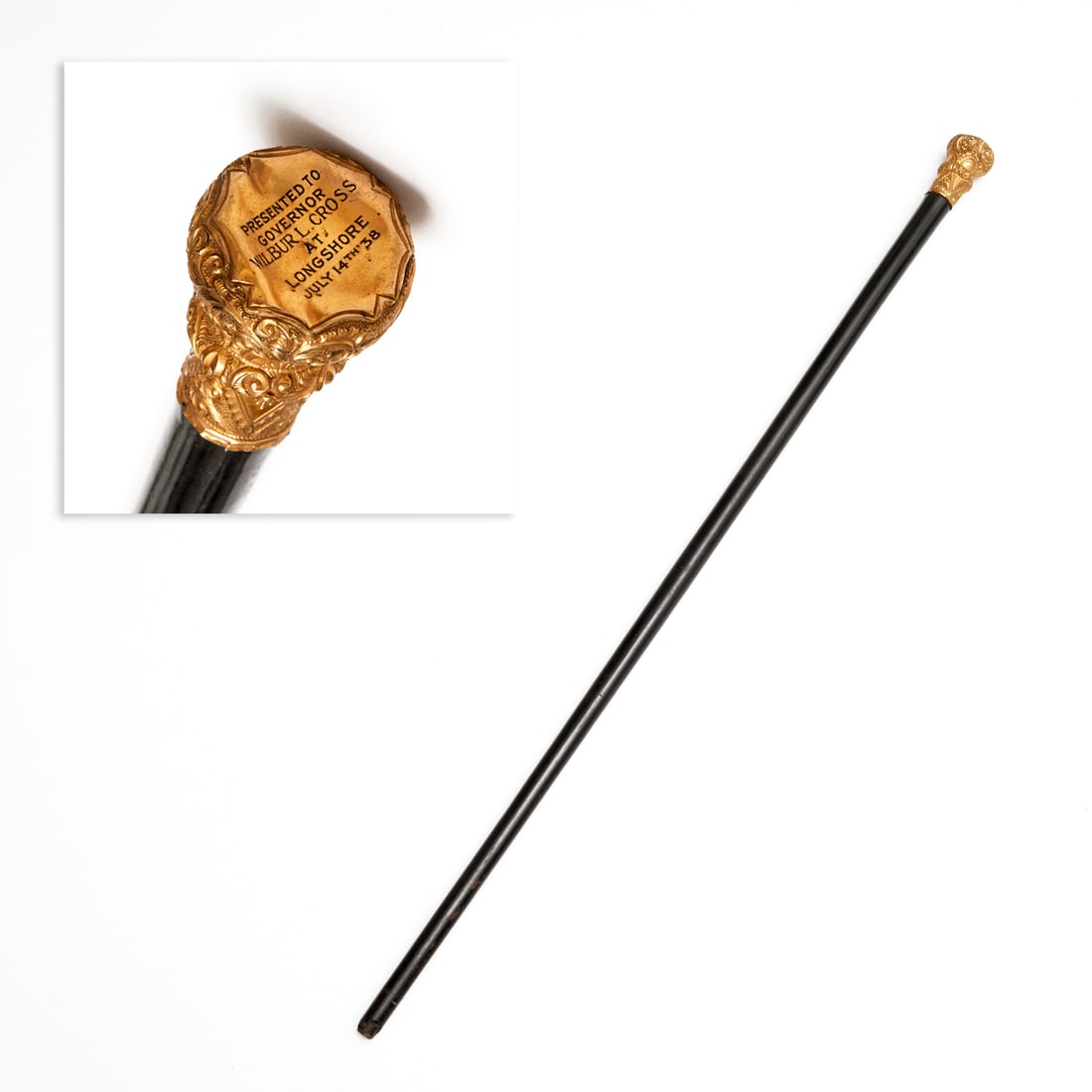 Longshore presentation Governor's cane, 1938 (1 of 4)