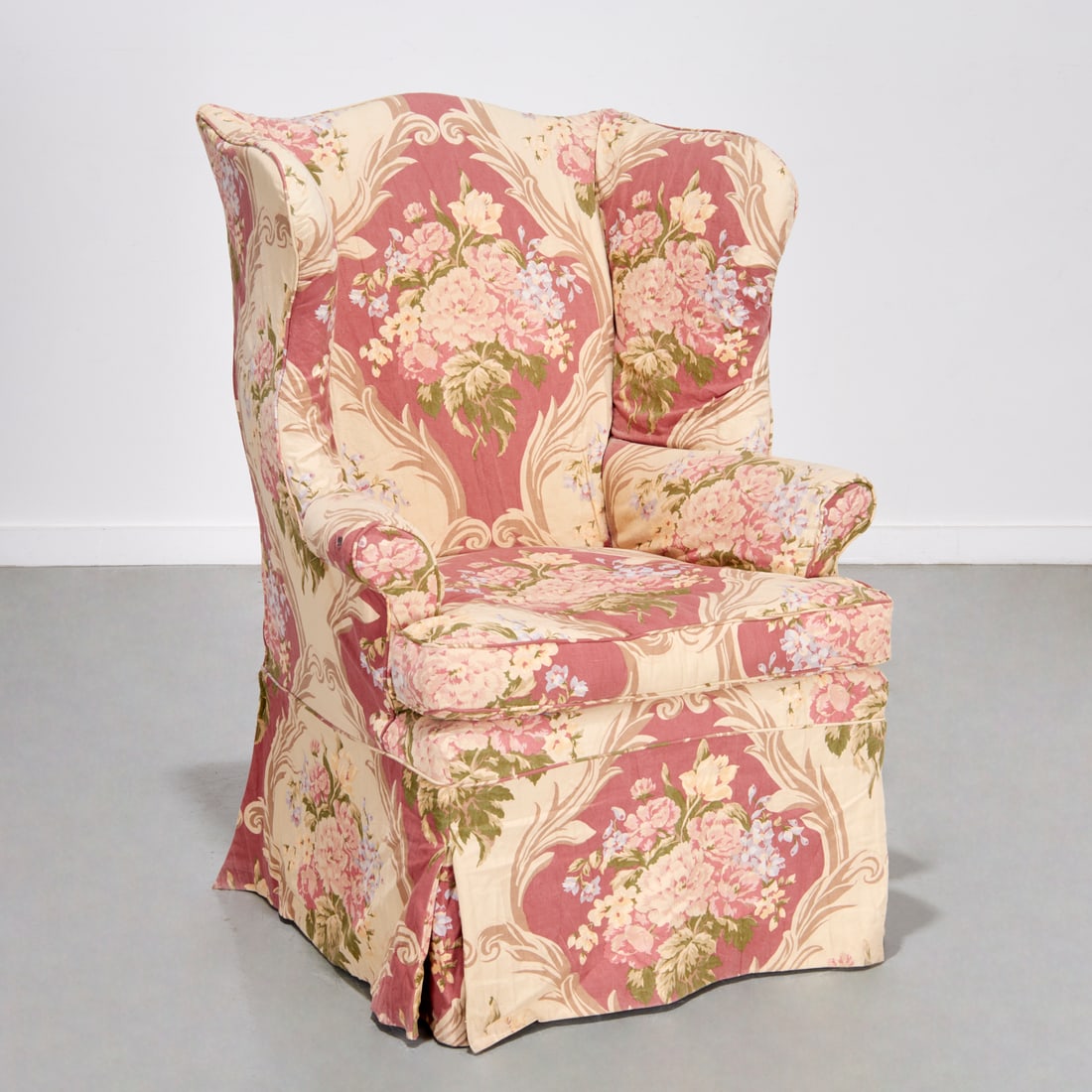 Antique Ralph Lauren upholstered wing chair (1 of 9)