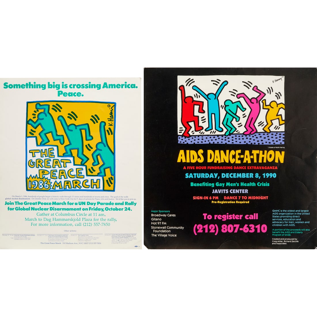 Keith Haring, (2) vintage posters (1 of 7)