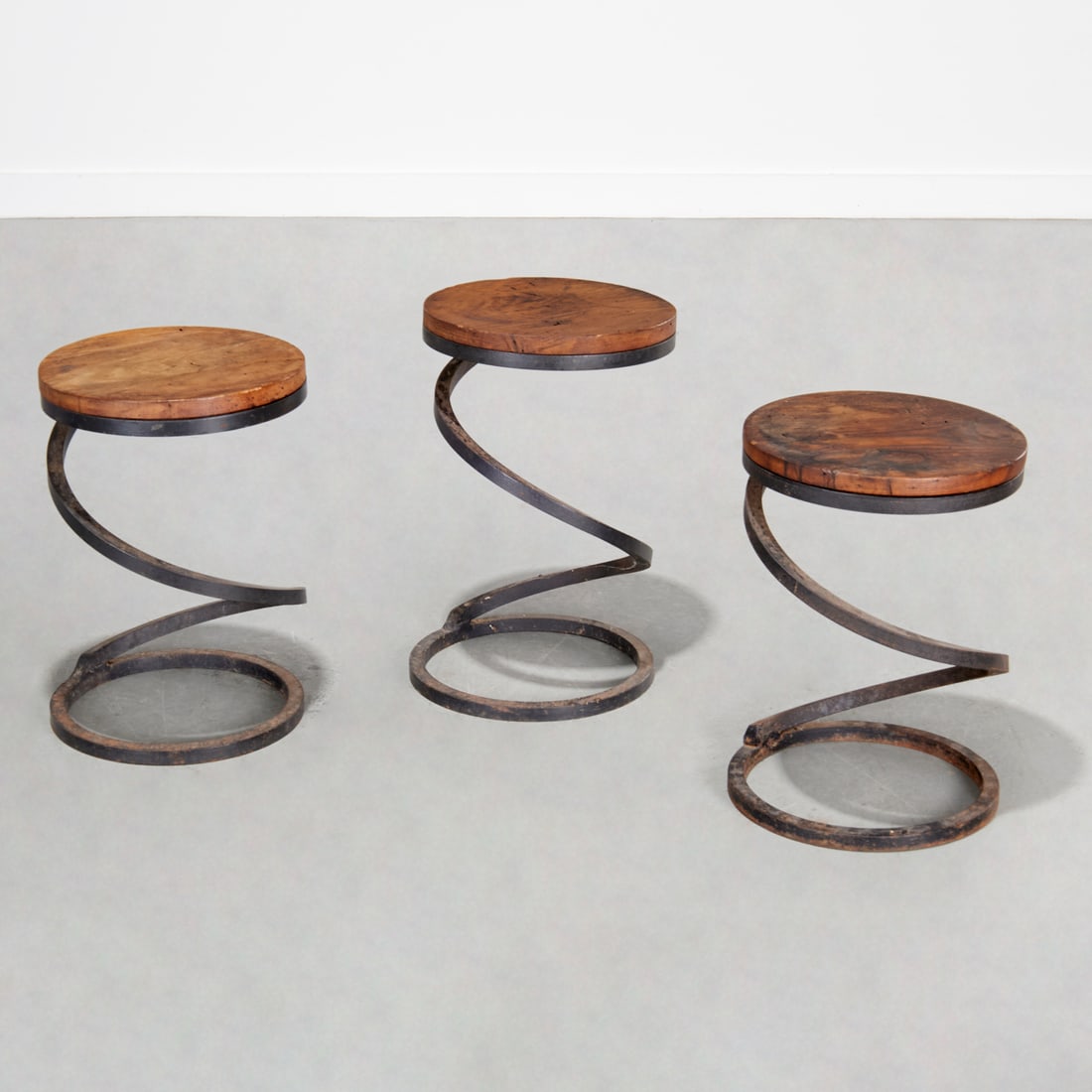 American Industrial wood and iron spring tables (1 of 4)