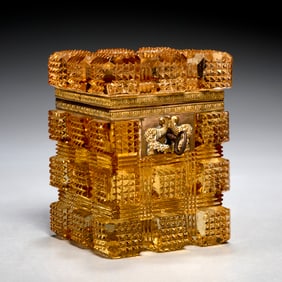 Charles X style amber crystal box
