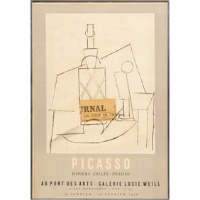 Pablo Picasso, exhibition poster, 1956