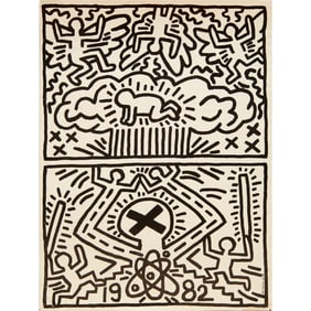 Keith Haring, poster for Nuclear Disarmament, 1982