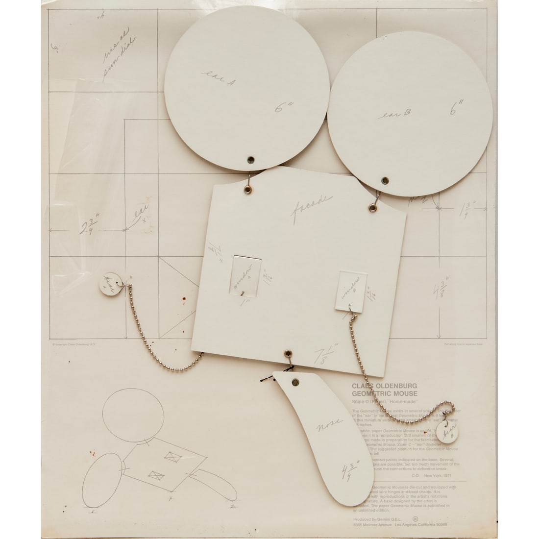 Claes Oldenburg, Geometric Mouse, 1971 (1 of 6)
