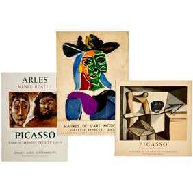 Pablo Picasso, (3) lithographic posters