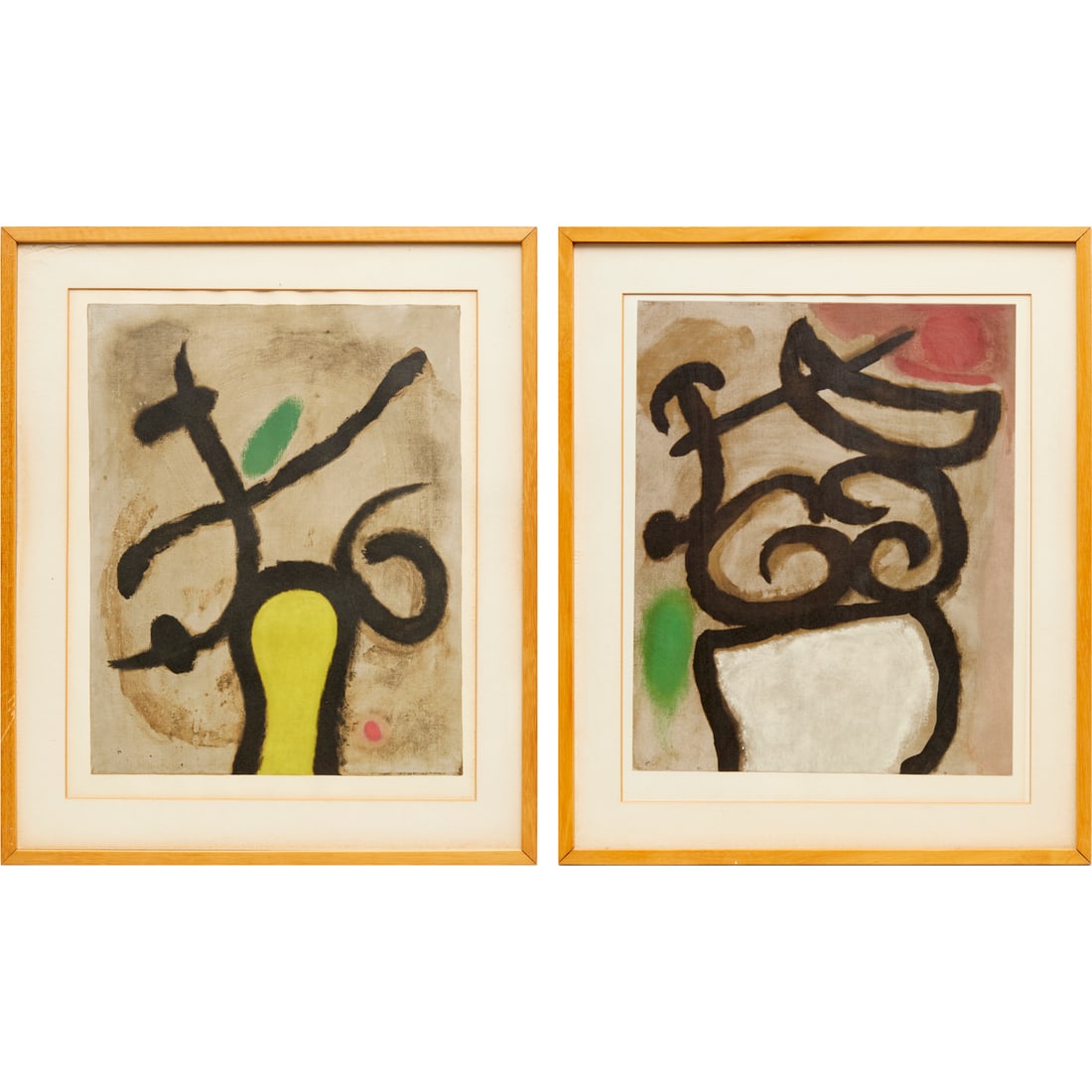 Joan Miro、FEMME AU MIROIR、海外版希少レゾネ、状態良好 Joan Miro, Composition for Derriére Le Miroir No. 186, 1970