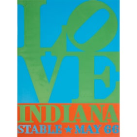 Robert Indiana, LOVE silkscreen poster, 1966