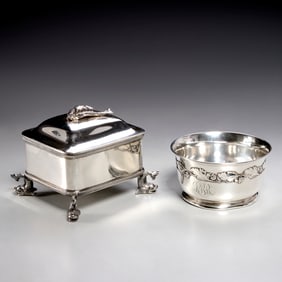 (2) Pieces Astor Family sterling tableware