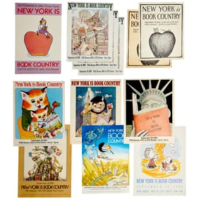 (12) New York Is Book Country posters, 1 signed