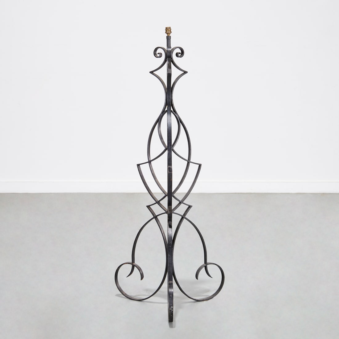 Gilbert Poillerat (after), wrought iron floor lamp (1 of 6)