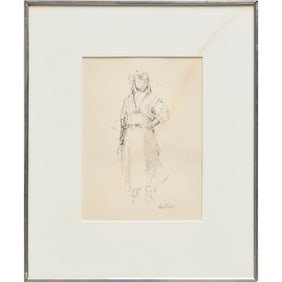 John Heliker, graphite on paper