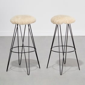 Frederick Weinberg, sheepskin bar stools