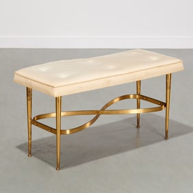 Italian Modern brass bench