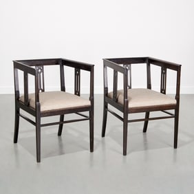 Pair Secessionist armchairs