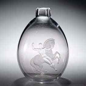 Vicke Lindstrand for Orrefors, art glass vase