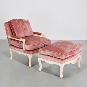 Louis XV style painted duchesse brisee