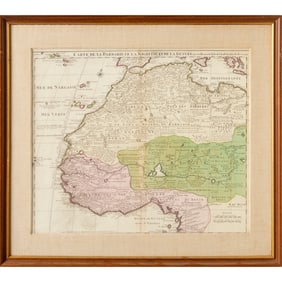 Guillaume de l'Isle, map of North Africa, c. 1742