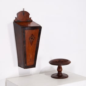 George III candle box & apprentice table