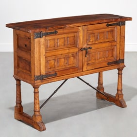 Spanish Baroque style console cabinet