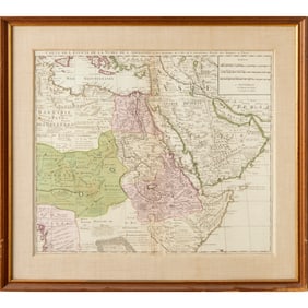 Guillaume de l'Isle, Map of Arabia, c. 1740