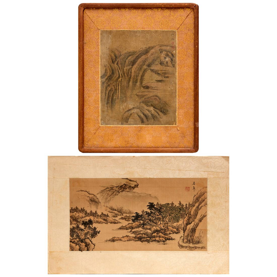 Chinese School, (2) paintings on silk