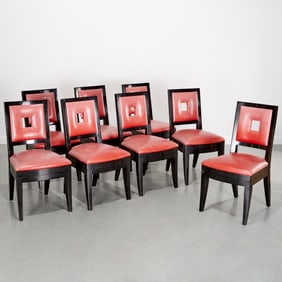 Berman Rosetti, set (8) dining chairs