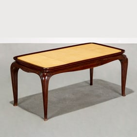 Atelier Borsani (attrib), parchment coffee table