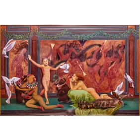 Jorge Alvarez, large oil on canvas