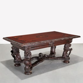 Renaissance Revival library table