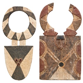 Nafana Peoples, (2) "bedu" plank masks