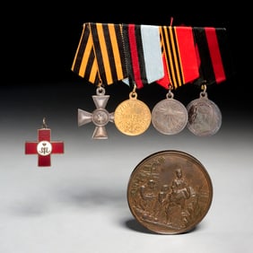 (6) Antique Russian medals, 19th/20th c.
