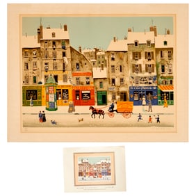 Michel Delacroix, signed lithograph, 1975