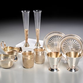 Christofle silverplate tablewares group
