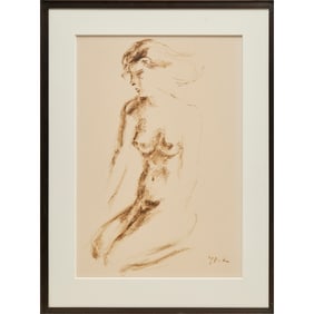 Yovan Radenkovitch, charcoal on paper