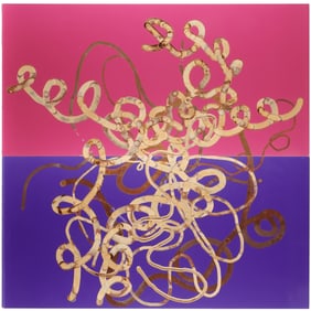 DJ Simpson, large scale diptych painting, 2004