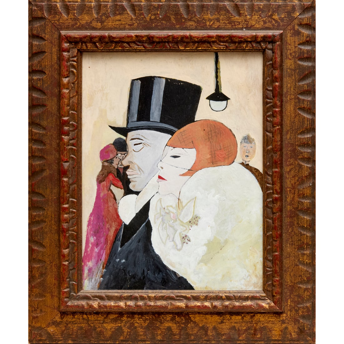 Jeanne Mammen (after), oil on paper board (1 of 5)