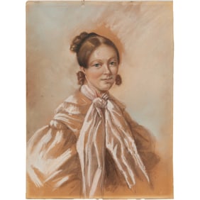 Alix Longueville, pastel portrait, 1837