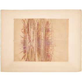 Krishna Reddy, signed aquatint etching