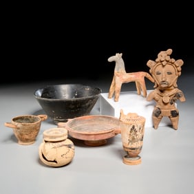 Group antiquity (and style) pottery objects