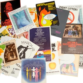 Collection of (29) vintage protest posters