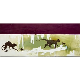 Jan Hashey, large scale oil on canvas, 1989