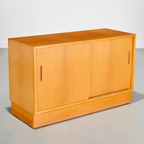 Poul Hundevad, Danish oak sliding door cabinet