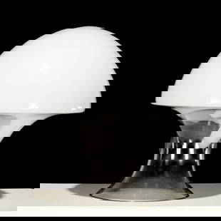 Gino Vistosi, Murano glass mushroom table lamp: Gino Vistosi, Murano glass mushroom table lamp, 20th c., Italy, unmarked, 15.5"h x 13.5"w Provenance: A Private Collection: 1150 Park Avenue, NYC